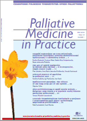  XIII Międzynarodowa Konferencja Czasopisma Palliative Medicine in Practice